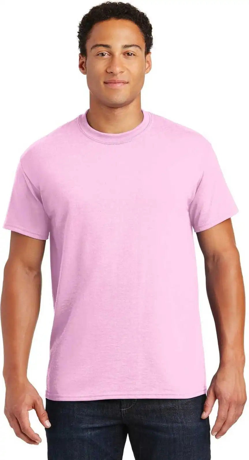 Gildan 8000 Dryblend 50 Cotton/50 Poly T-shirt - Light Pink