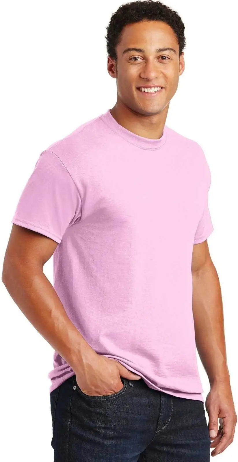 Gildan 8000 Dryblend 50 Cotton/50 Poly T-shirt - Light Pink