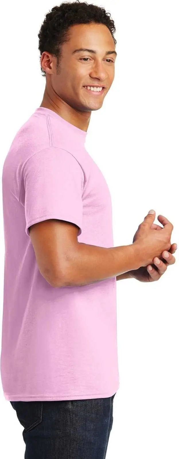 Gildan 8000 Dryblend 50 Cotton/50 Poly T-shirt - Light Pink