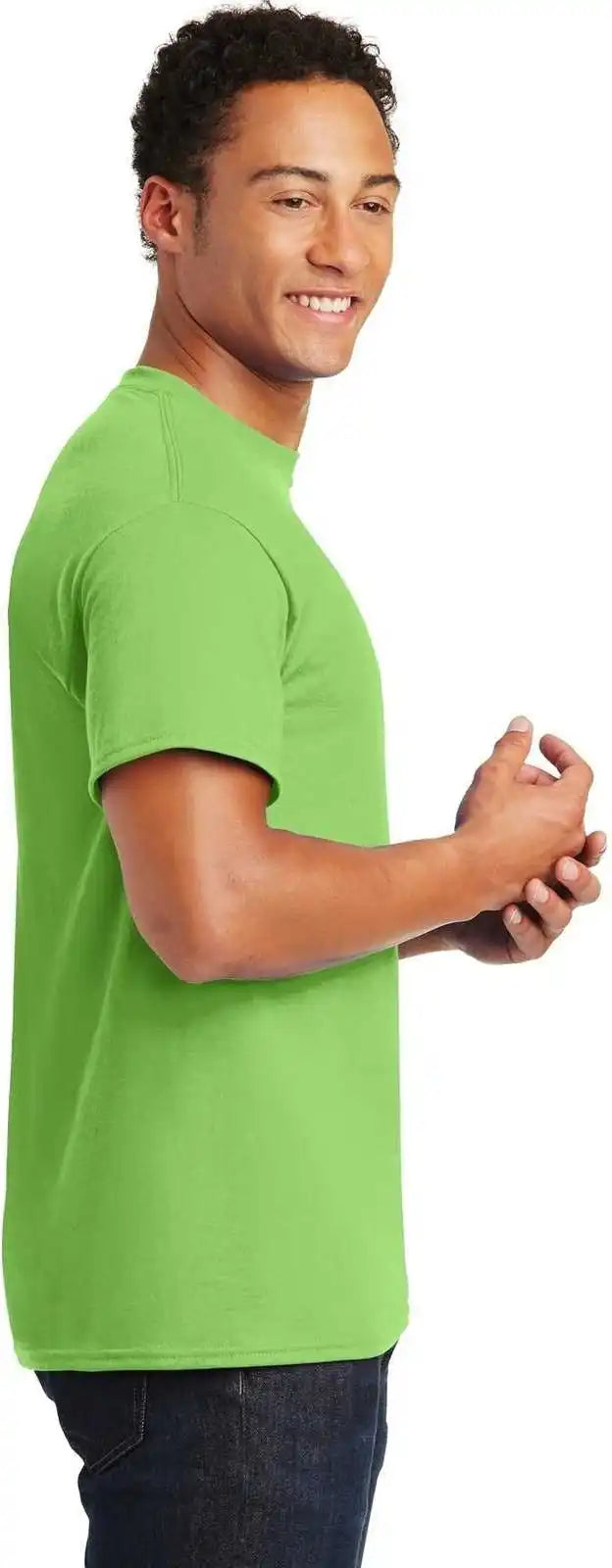 Gildan 8000 Dryblend 50 Cotton/50 Poly T-shirt - Lime
