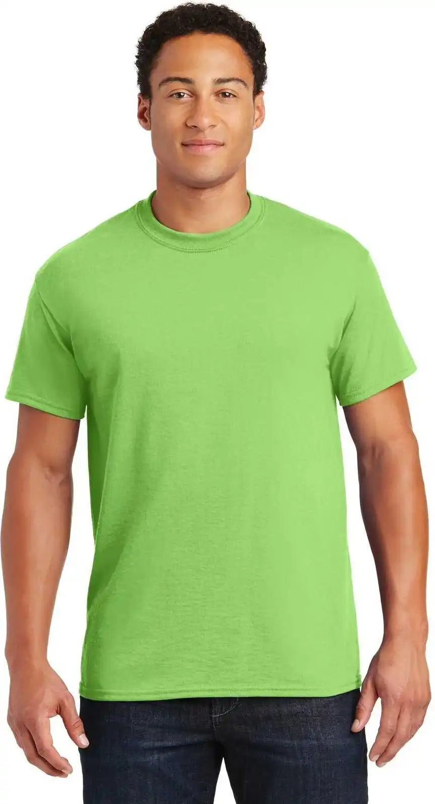 Gildan 8000 Dryblend 50 Cotton/50 Poly T-shirt - Lime