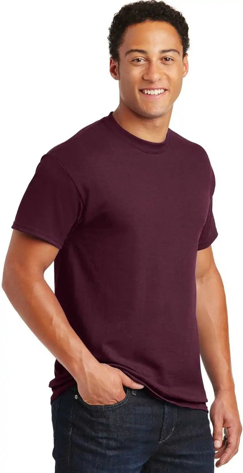 Gildan 8000 Dryblend 50 Cotton/50 Poly t Shirt Maroon
