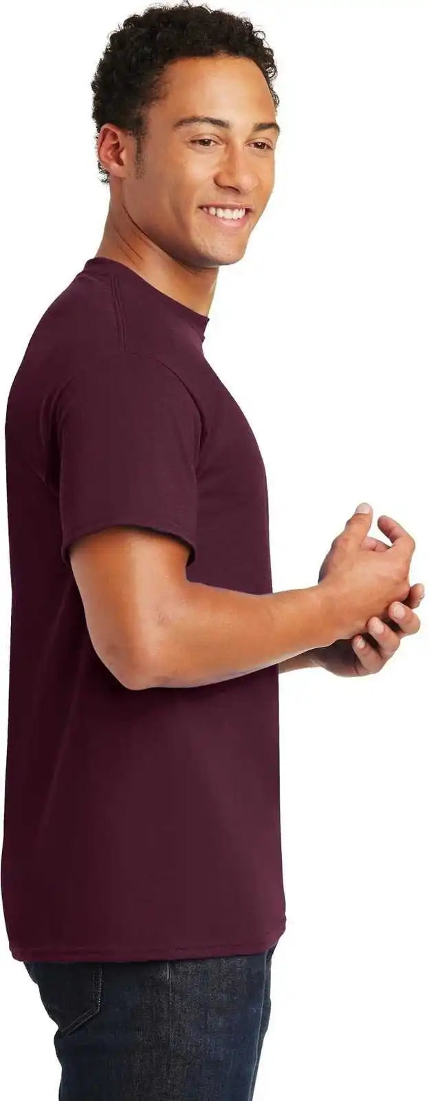 Gildan 8000 Dryblend 50 Cotton/50 Poly t Shirt Maroon