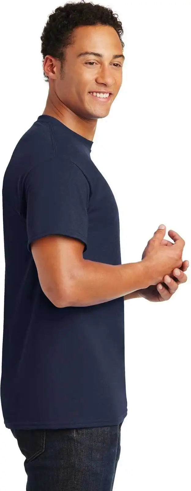 Gildan 8000 Dryblend 50 Cotton/50 Poly T-shirt - Navy