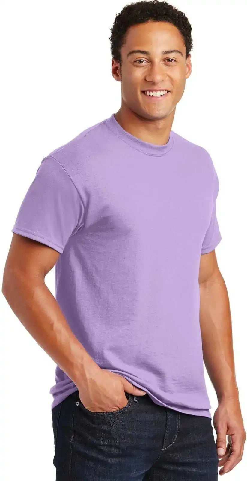 Gildan 8000 Dryblend 50 Cotton/50 Poly t Shirt Orchid