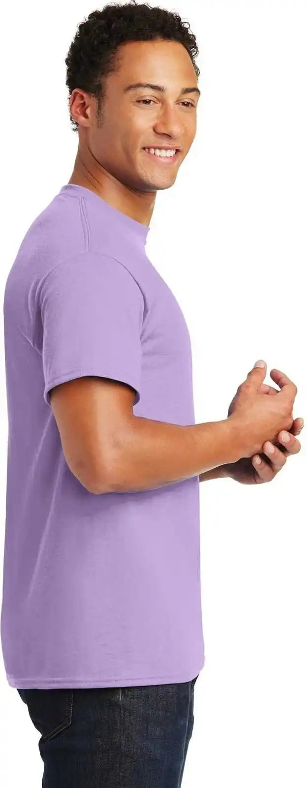 Gildan 8000 Dryblend 50 Cotton/50 Poly t Shirt Orchid