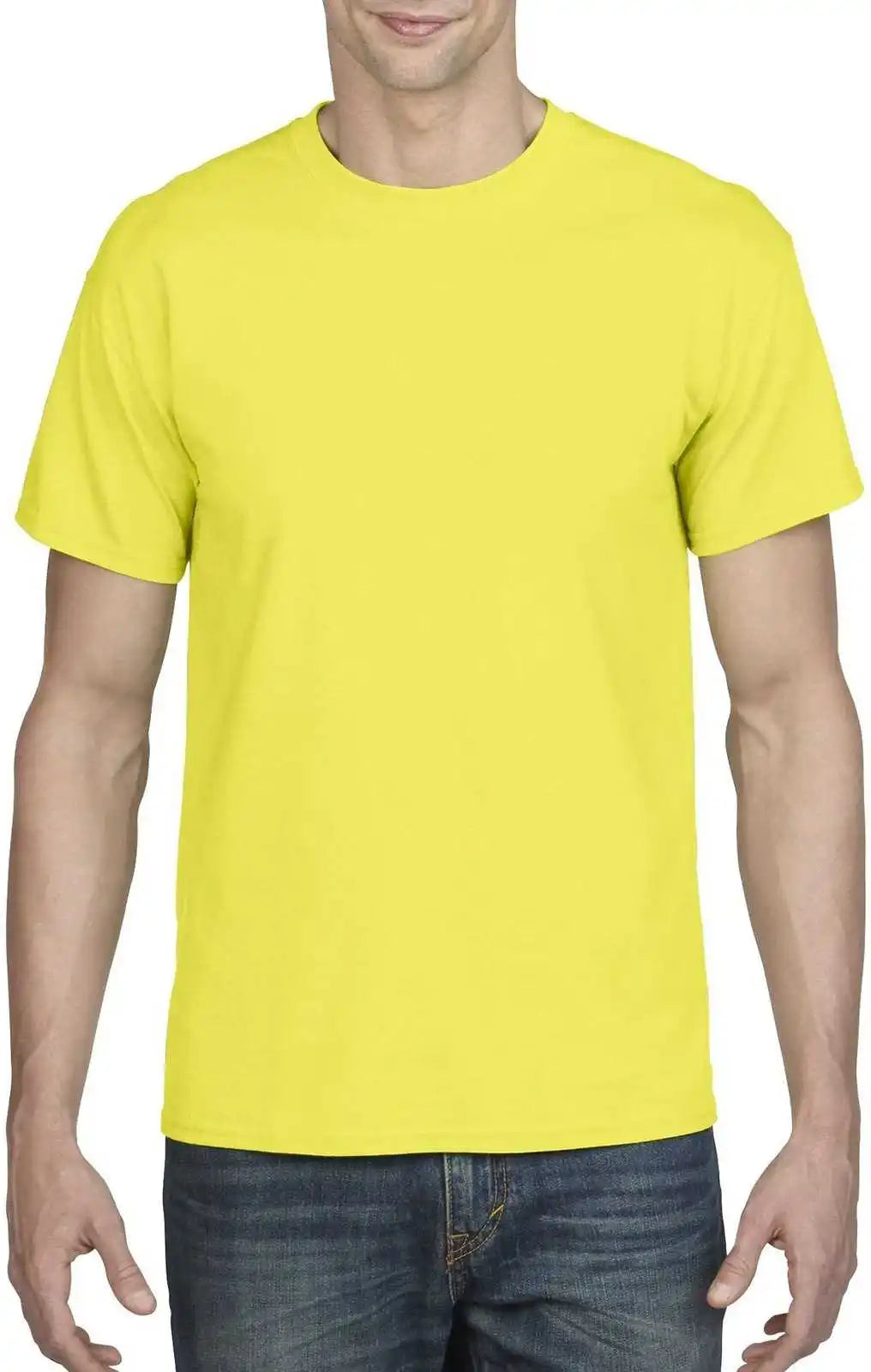 Gildan 8000 Dryblend 50 Cotton/50 Poly T-shirt - Safety Green