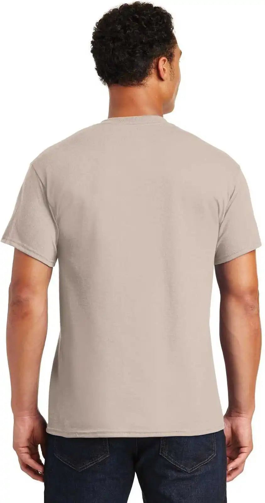 Gildan 8000 Dryblend 50 Cotton/50 Poly t Shirt Sand