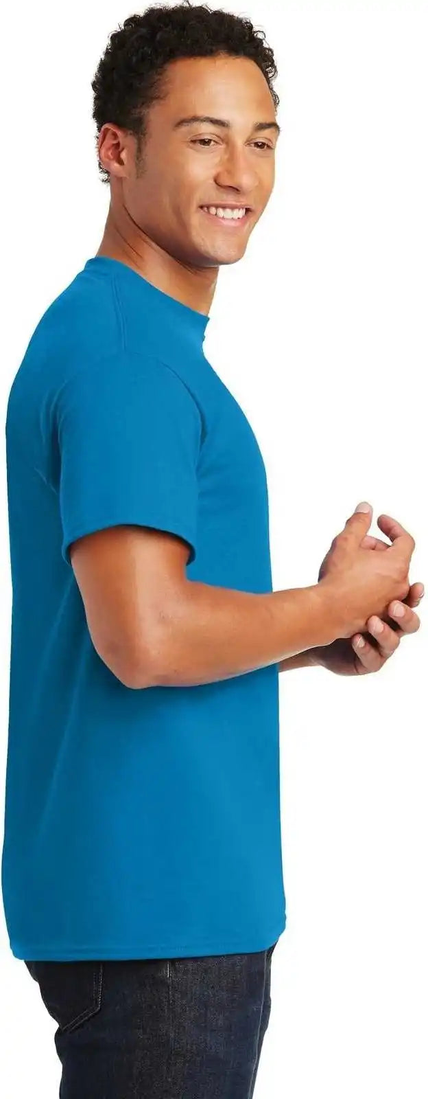 Gildan 8000 Dryblend 50 Cotton/50 Poly t Shirt Sapphire