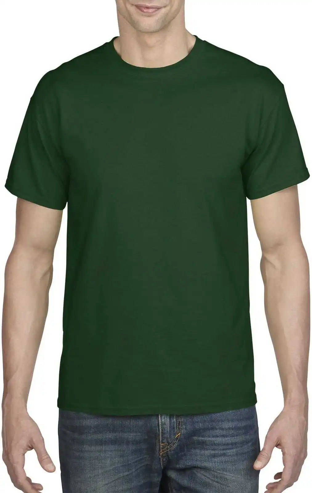Gildan 8000 Dryblend 50 Cotton/50 Poly t Shirt Sport Dark Green
