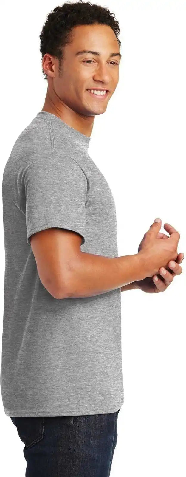 Gildan 8000 Dryblend 50 Cotton/50 Poly t Shirt Sport Gray