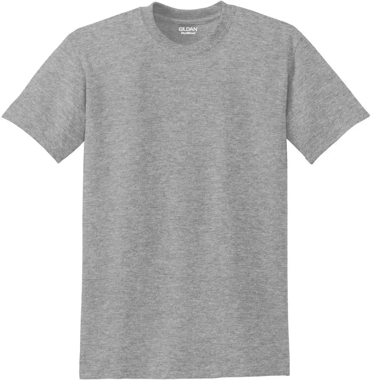 Gildan 8000 Dryblend 50 Cotton/50 Poly t Shirt Sport Gray