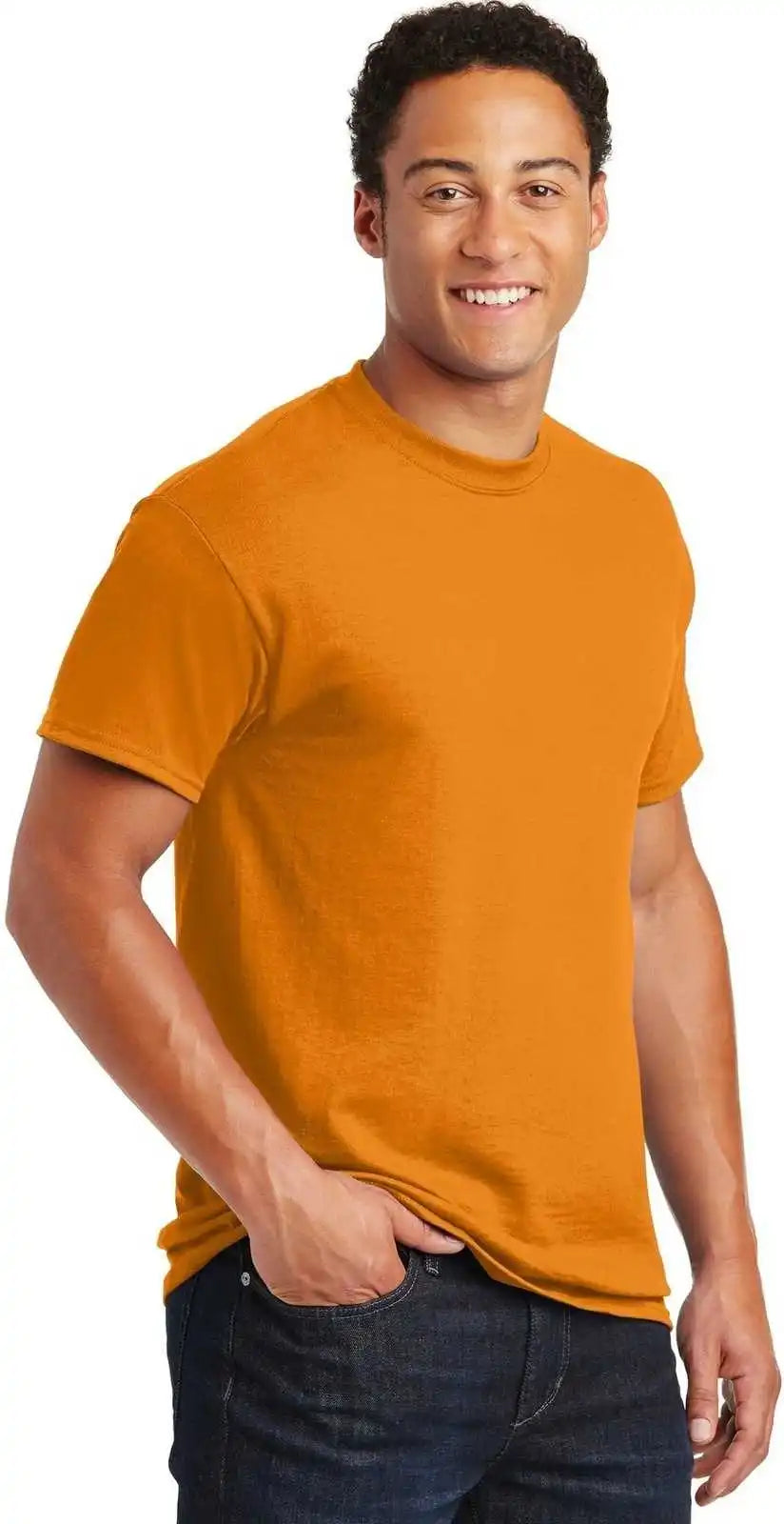 Gildan 8000 Dryblend 50 Cotton/50 Poly t Shirt Tennessee Orange