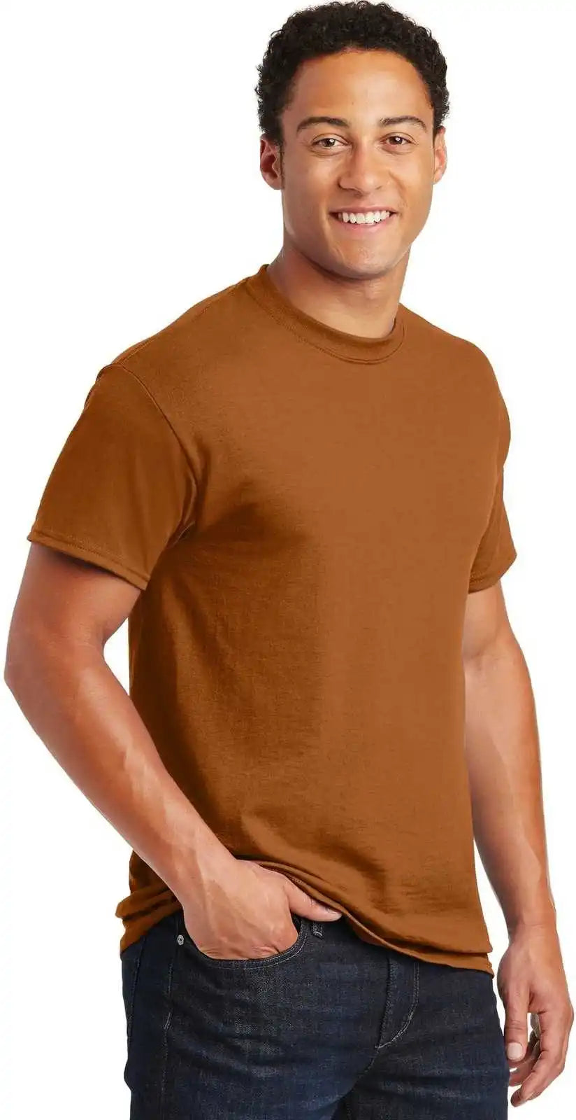 Gildan 8000 Dryblend 50 Cotton/50 Poly t Shirt Texas Orange
