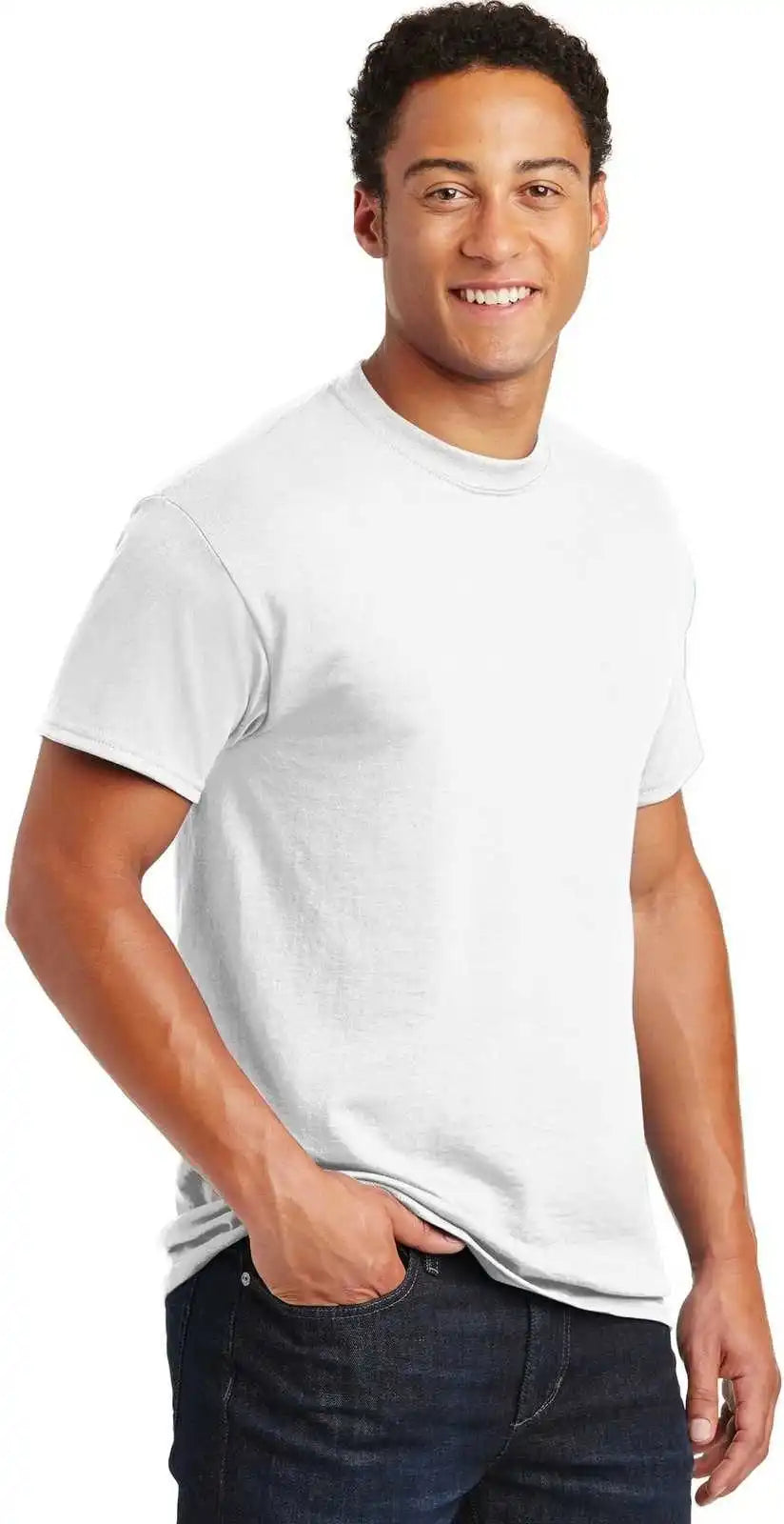 Gildan 8000 Dryblend 50 Cotton/50 Poly T-shirt - White