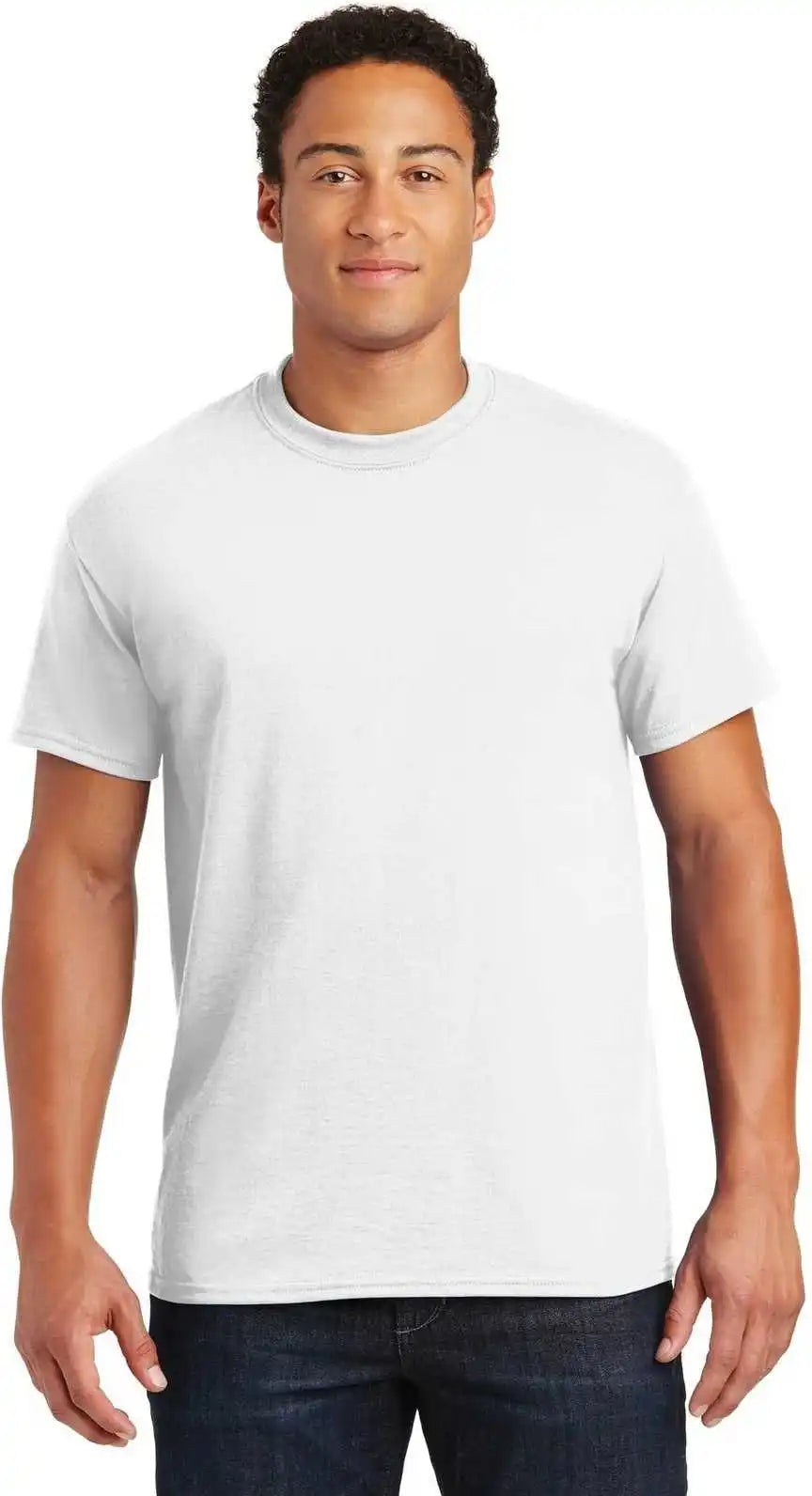 Gildan 8000 Dryblend 50 Cotton/50 Poly T-shirt - White