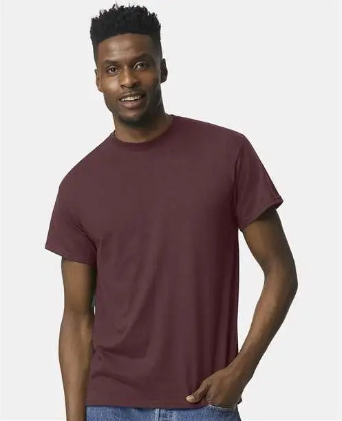Gildan 8000 Dryblend T-shirt - Dark Maroon