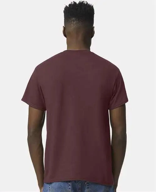 Gildan 8000 Dryblend T-shirt - Dark Maroon