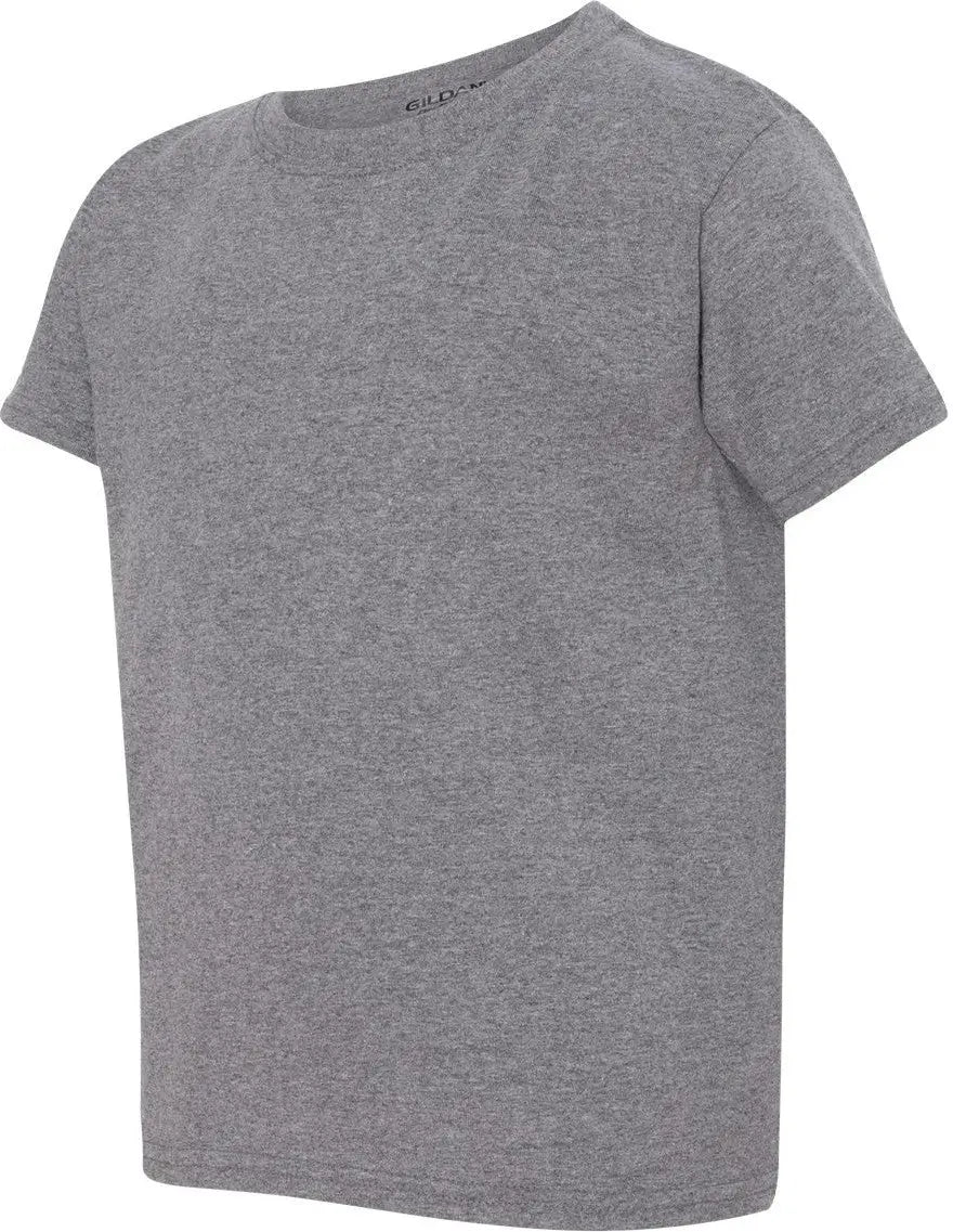 Gildan 8000b Dryblend® Youth T-shirt - Graphite Heather - Dark Gray / Xs