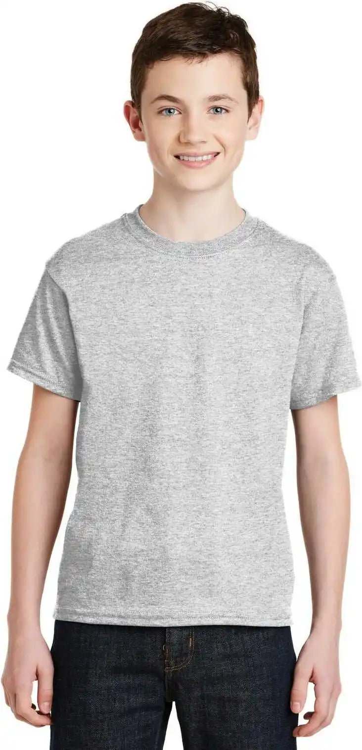 Gildan 8000b Youth Dryblend 50 Cotton/50 Poly t Shirt Ash
