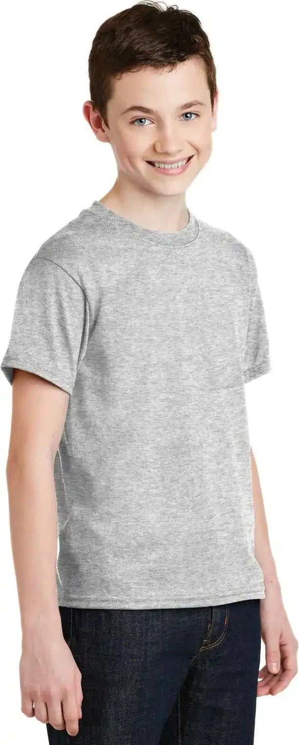 Gildan 8000b Youth Dryblend 50 Cotton/50 Poly t Shirt Ash