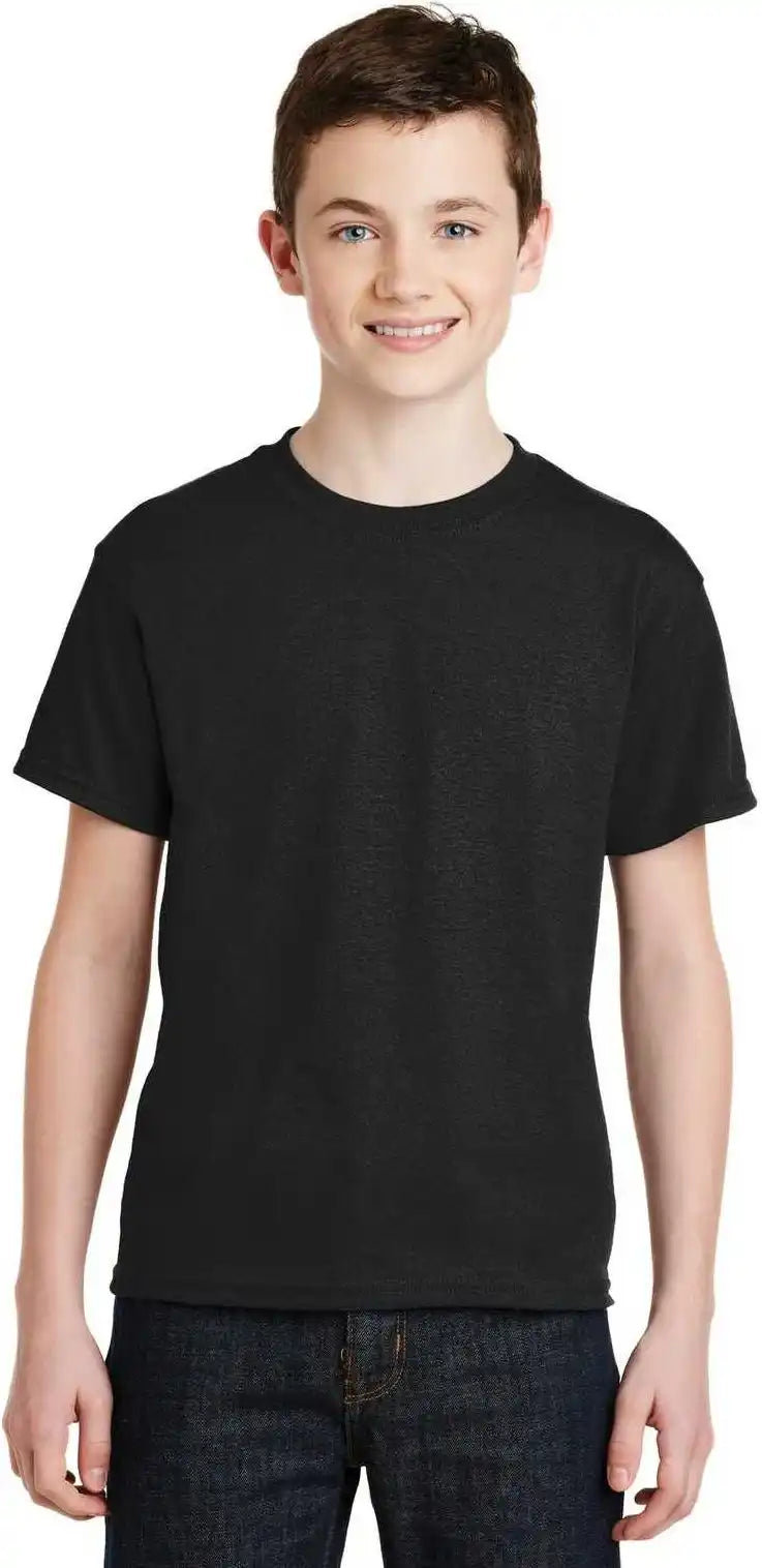 Gildan 8000b Youth Dryblend 50 Cotton/50 Poly t Shirt Black