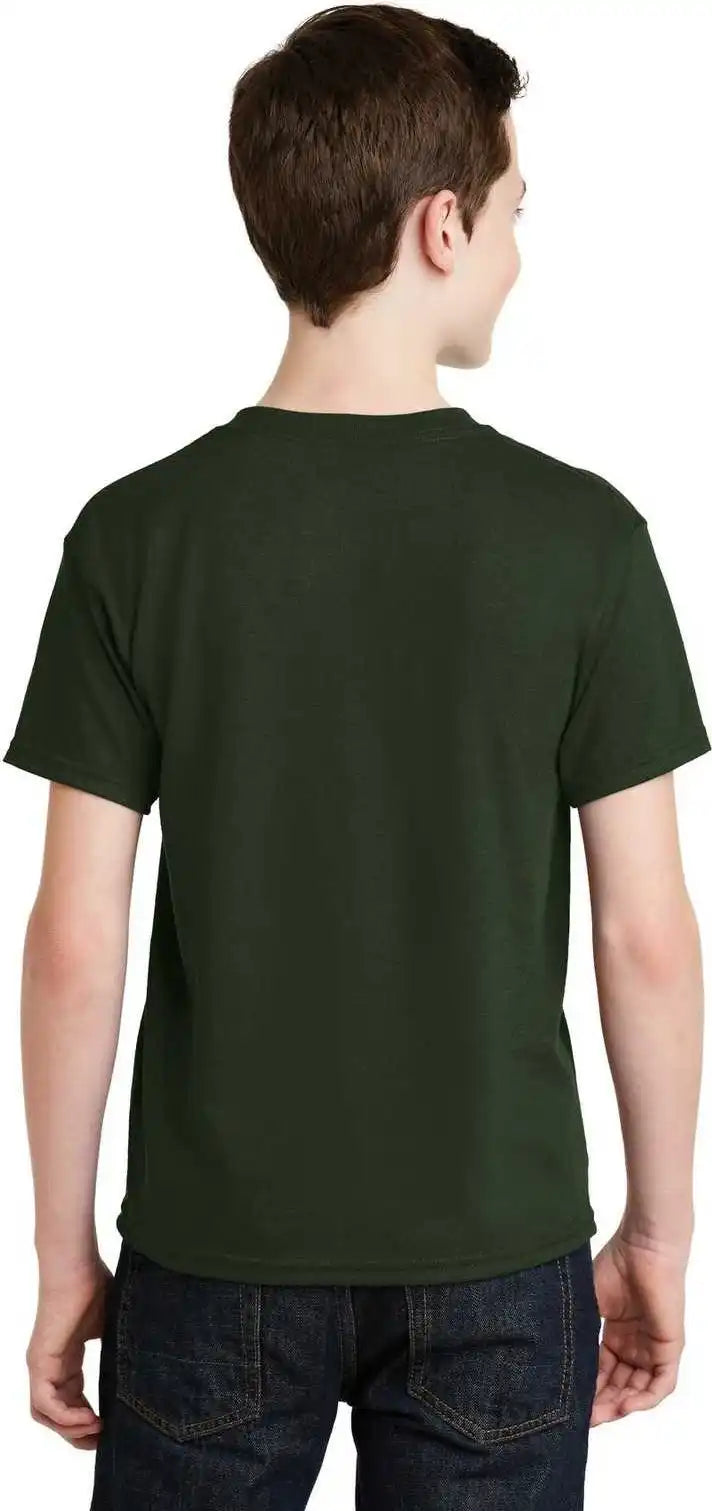 Gildan 8000b Youth Dryblend 50 Cotton/50 Poly T-shirt - Forest