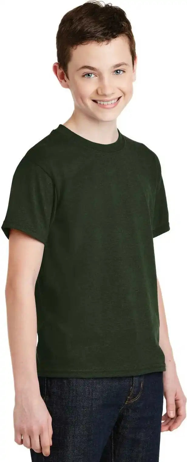 Gildan 8000b Youth Dryblend 50 Cotton/50 Poly T-shirt - Forest
