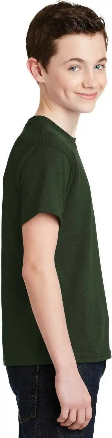 Gildan 8000b Youth Dryblend 50 Cotton/50 Poly T-shirt - Forest