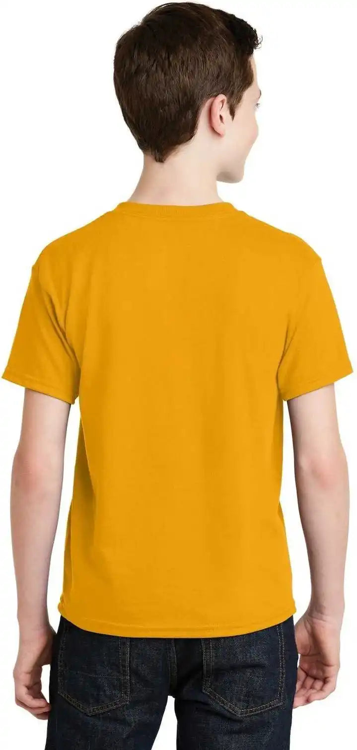 Gildan 8000b Youth Dryblend 50 Cotton/50 Poly t Shirt Gold