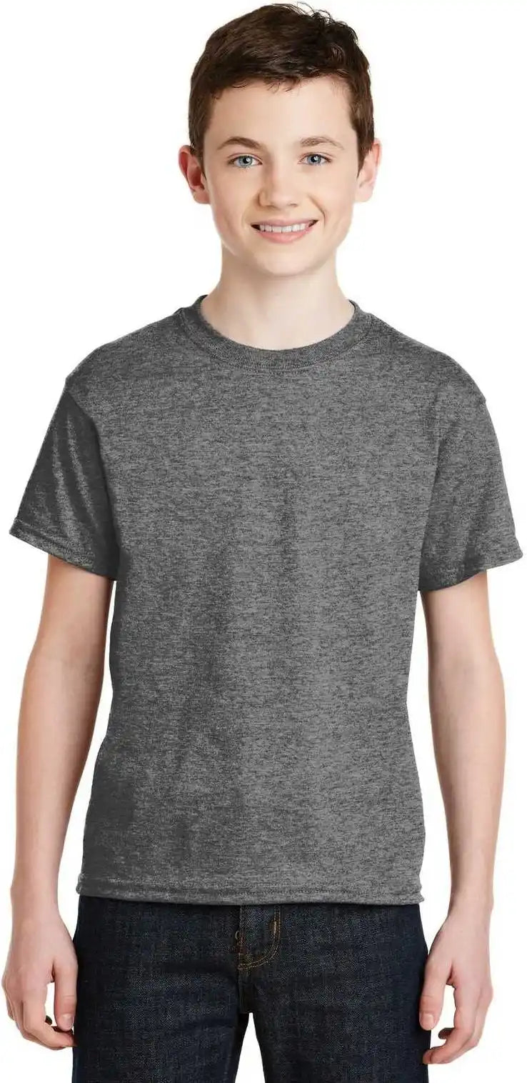 Gildan 8000b Youth Dryblend 50 Cotton/50 Poly T-shirt - Graphite Heather