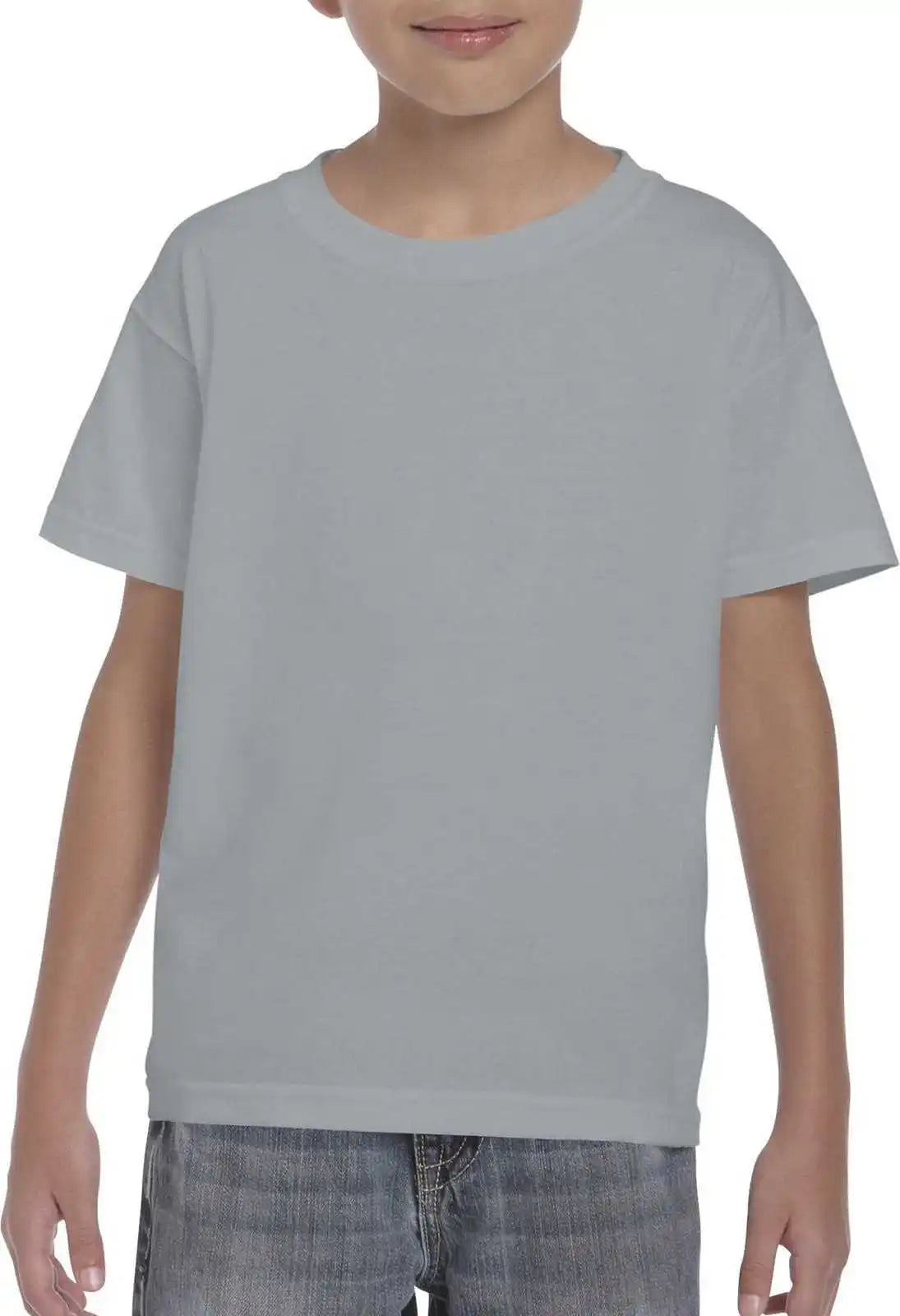 Gildan 8000b Youth Dryblend 50 Cotton/50 Poly t Shirt Gravel