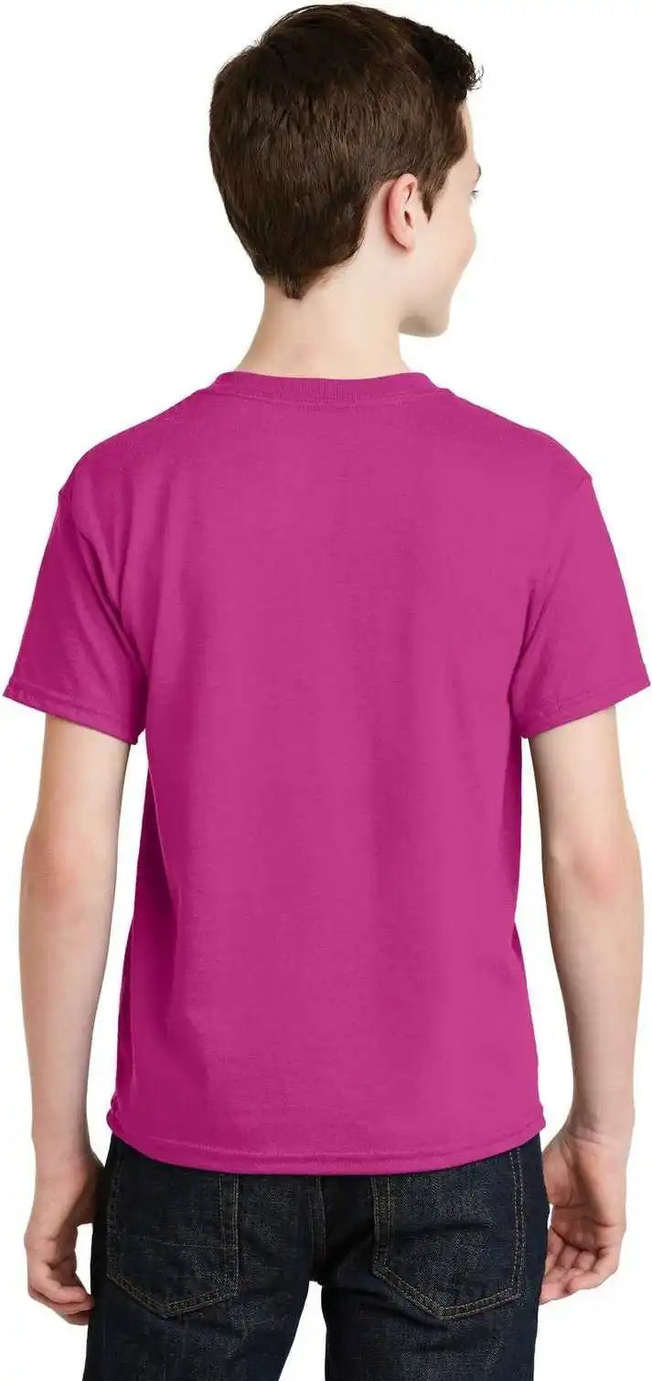 Gildan 8000b Youth Dryblend 50 Cotton/50 Poly t Shirt Heliconia