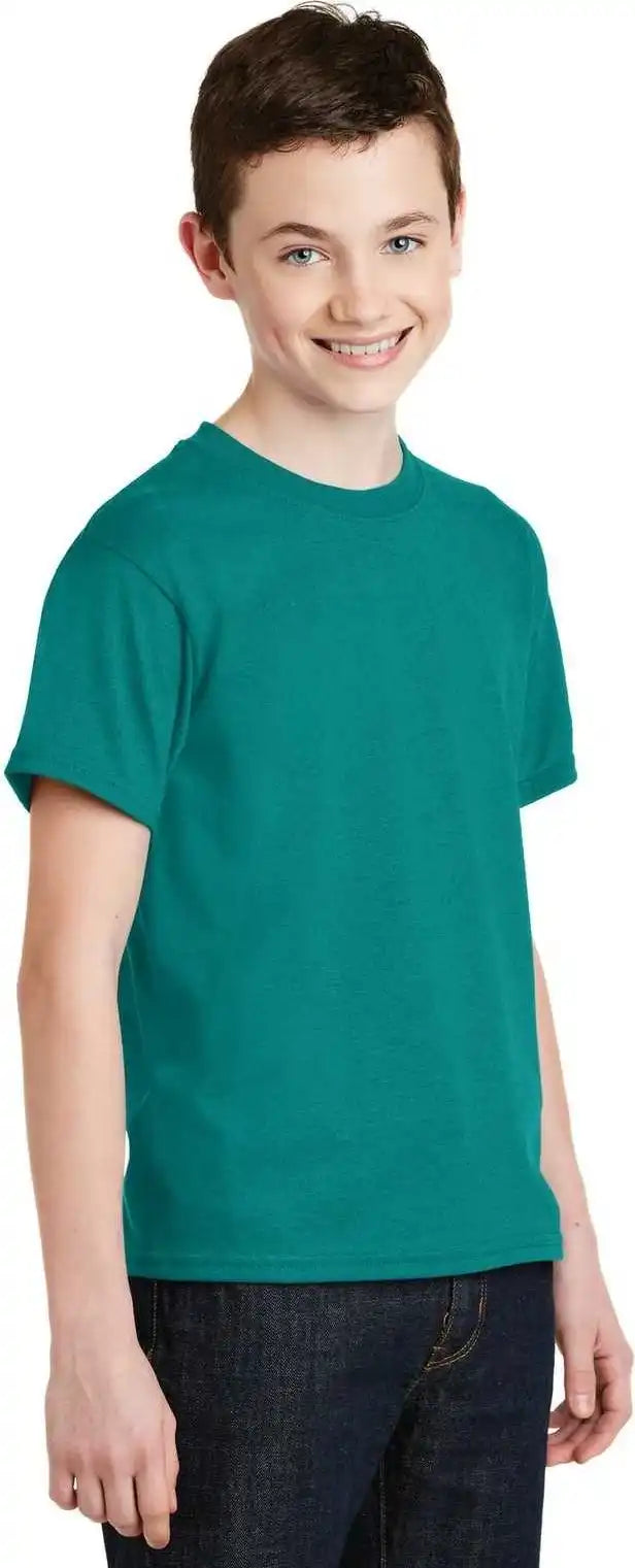 Gildan 8000b Youth Dryblend 50 Cotton/50 Poly t Shirt Jade Dome