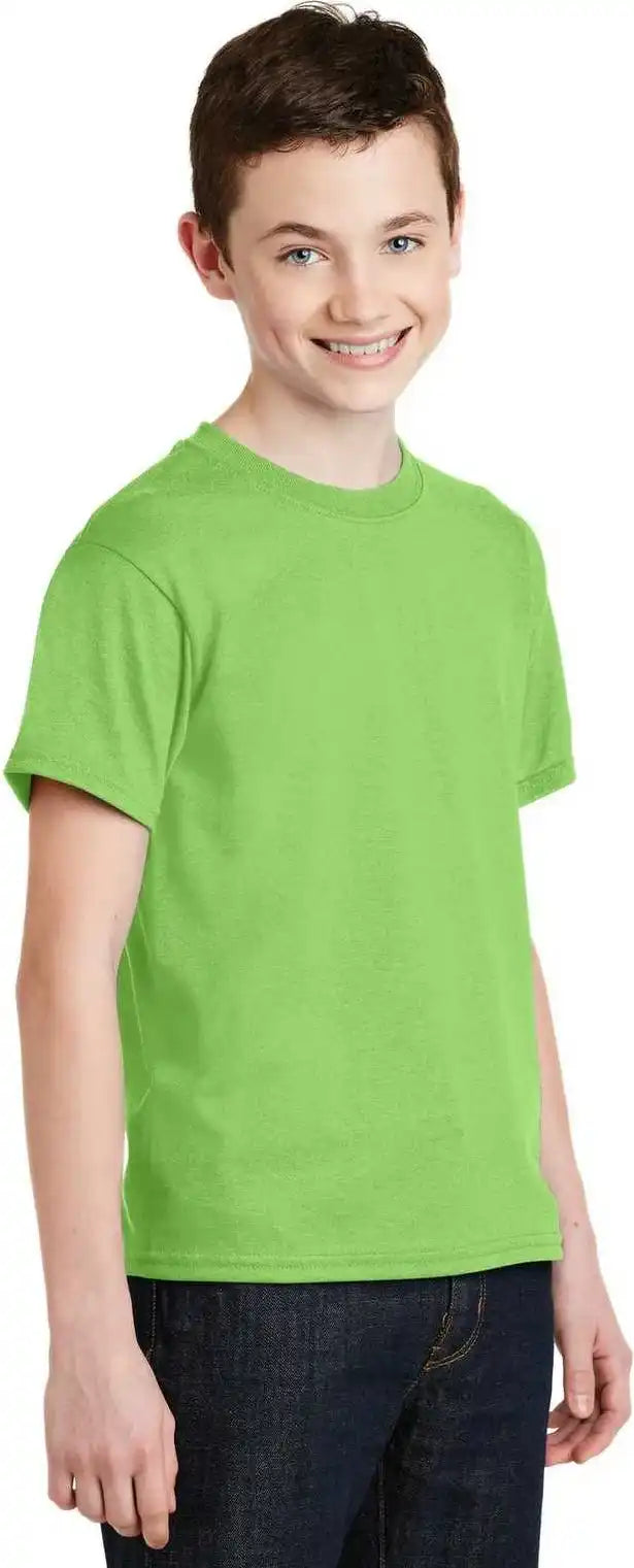Gildan 8000b Youth Dryblend 50 Cotton/50 Poly t Shirt Lime