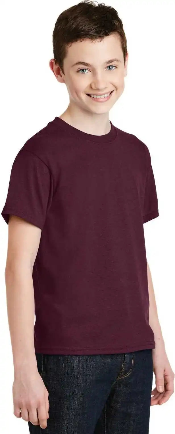 Gildan 8000b Youth Dryblend 50 Cotton/50 Poly T-shirt - Maroon