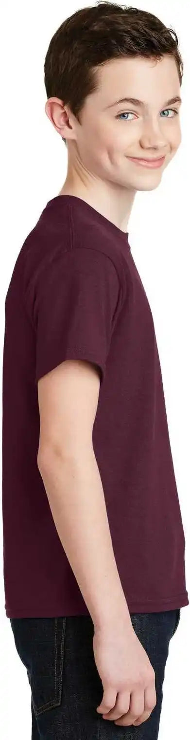 Gildan 8000b Youth Dryblend 50 Cotton/50 Poly T-shirt - Maroon