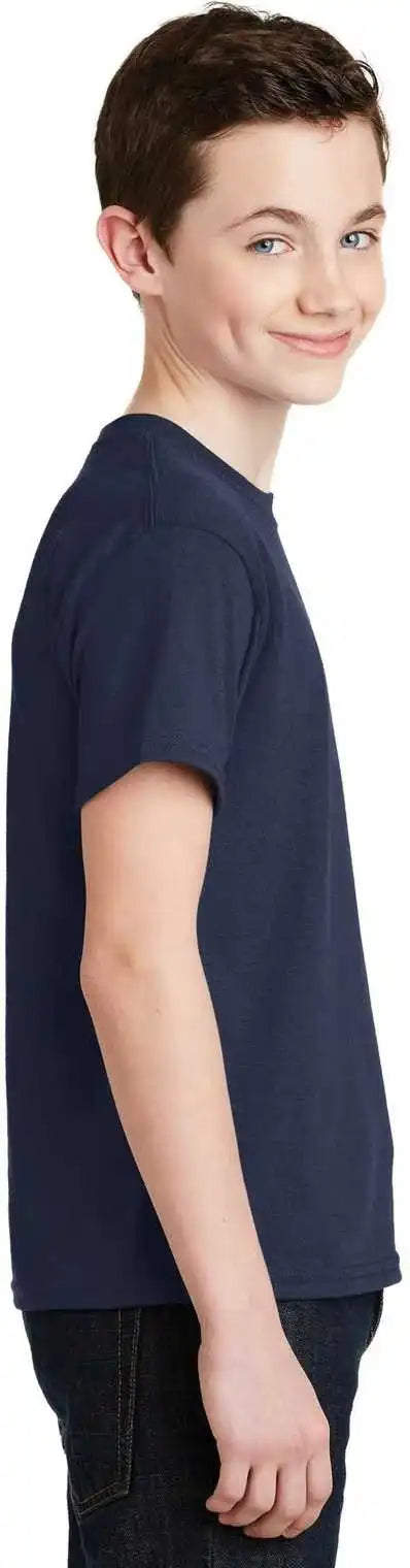 Gildan 8000b Youth Dryblend 50 Cotton/50 Poly t Shirt Navy