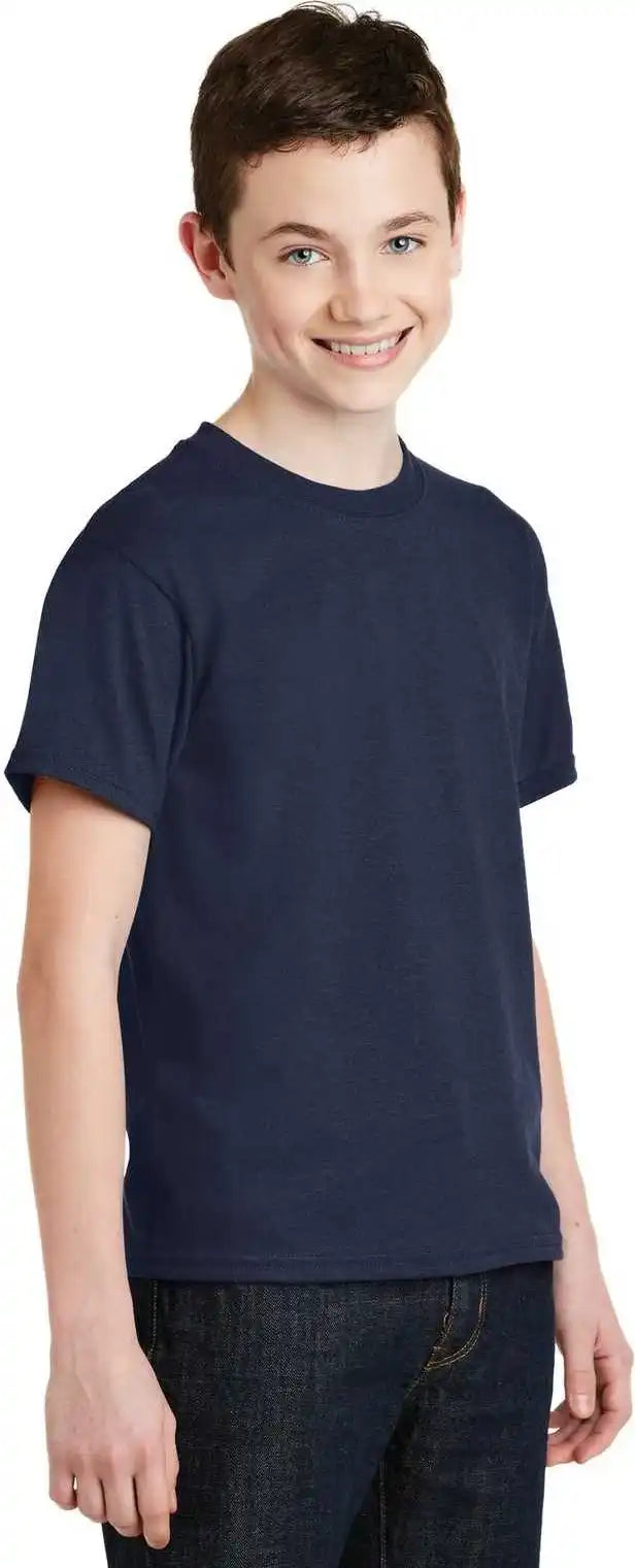 Gildan 8000b Youth Dryblend 50 Cotton/50 Poly t Shirt Navy