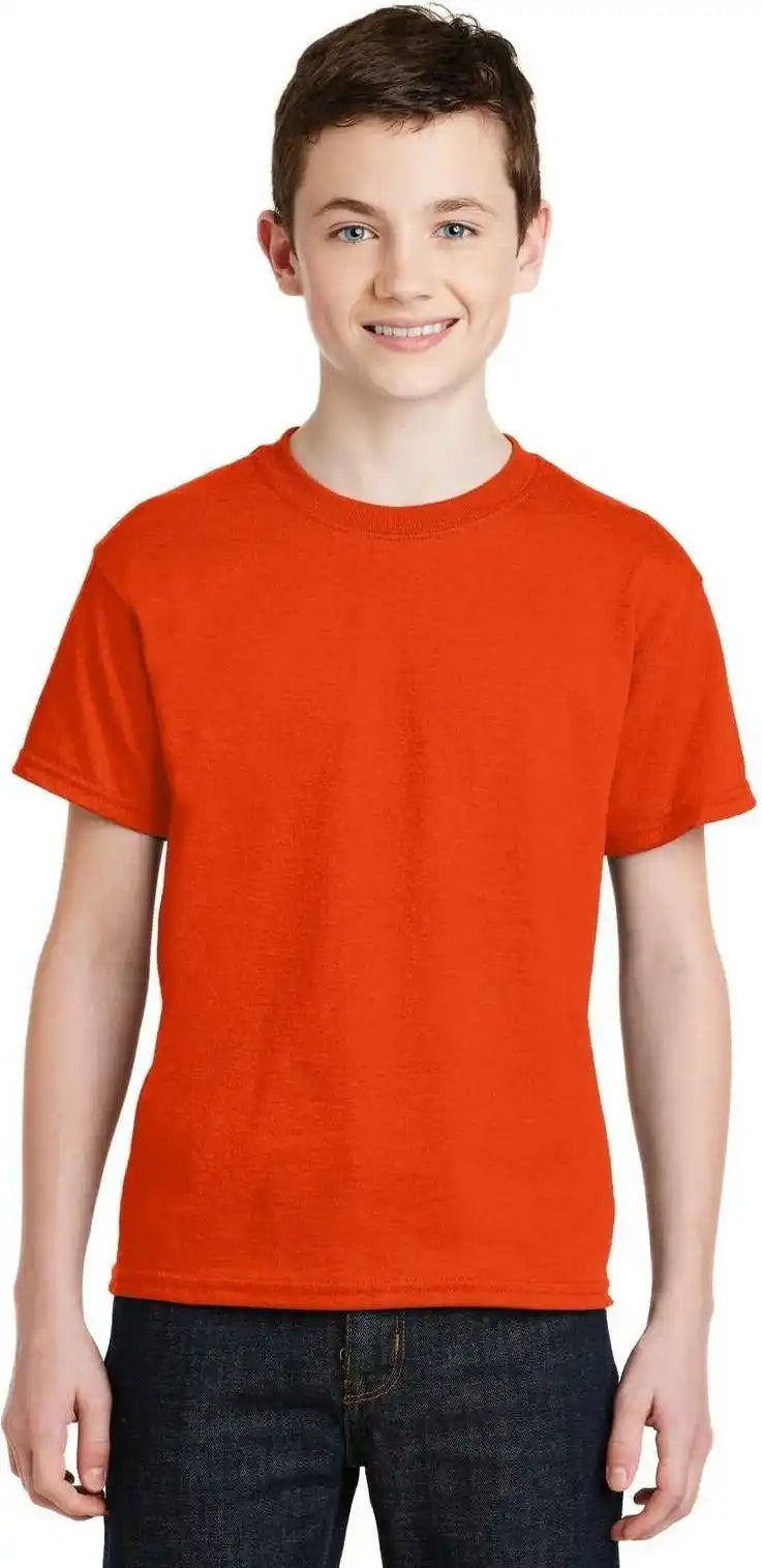Gildan 8000b Youth Dryblend 50 Cotton/50 Poly t Shirt Orange