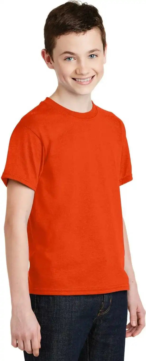 Gildan 8000b Youth Dryblend 50 Cotton/50 Poly t Shirt Orange