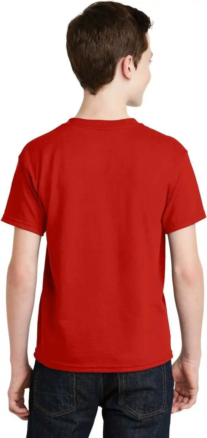 Gildan 8000b Youth Dryblend 50 Cotton/50 Poly t Shirt Red