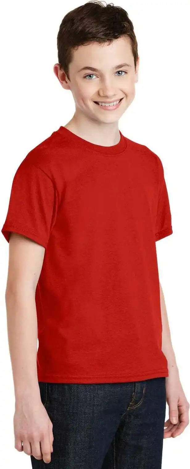 Gildan 8000b Youth Dryblend 50 Cotton/50 Poly t Shirt Red