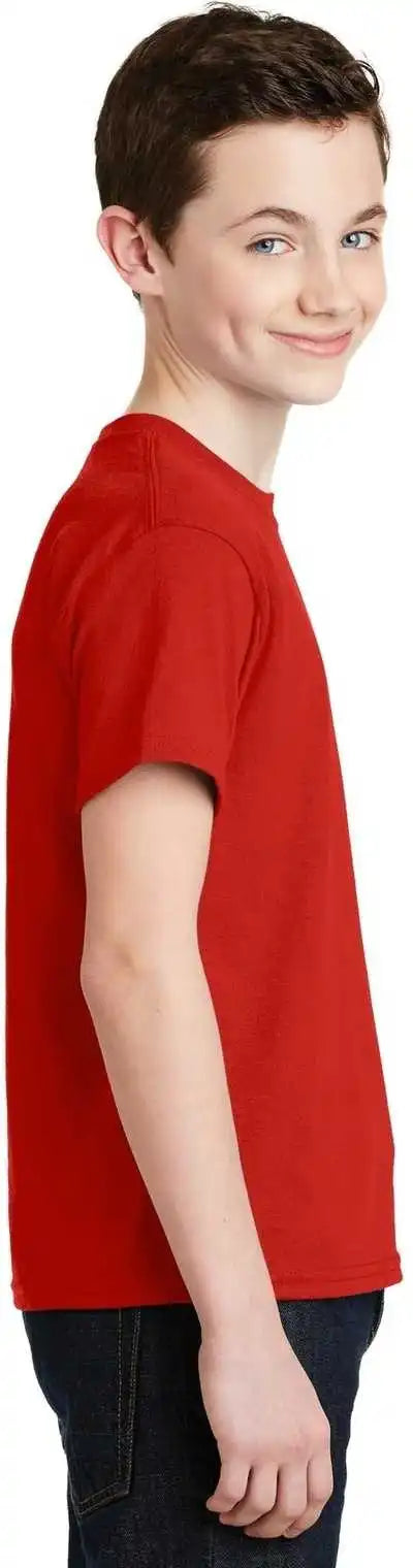 Gildan 8000b Youth Dryblend 50 Cotton/50 Poly t Shirt Red