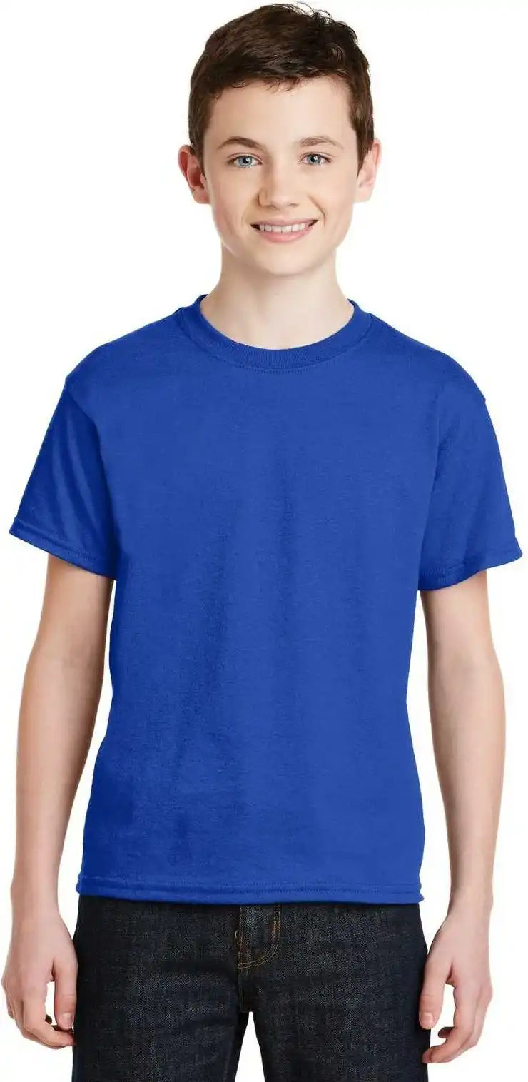 Gildan 8000b Youth Dryblend 50 Cotton/50 Poly T-shirt - Royal