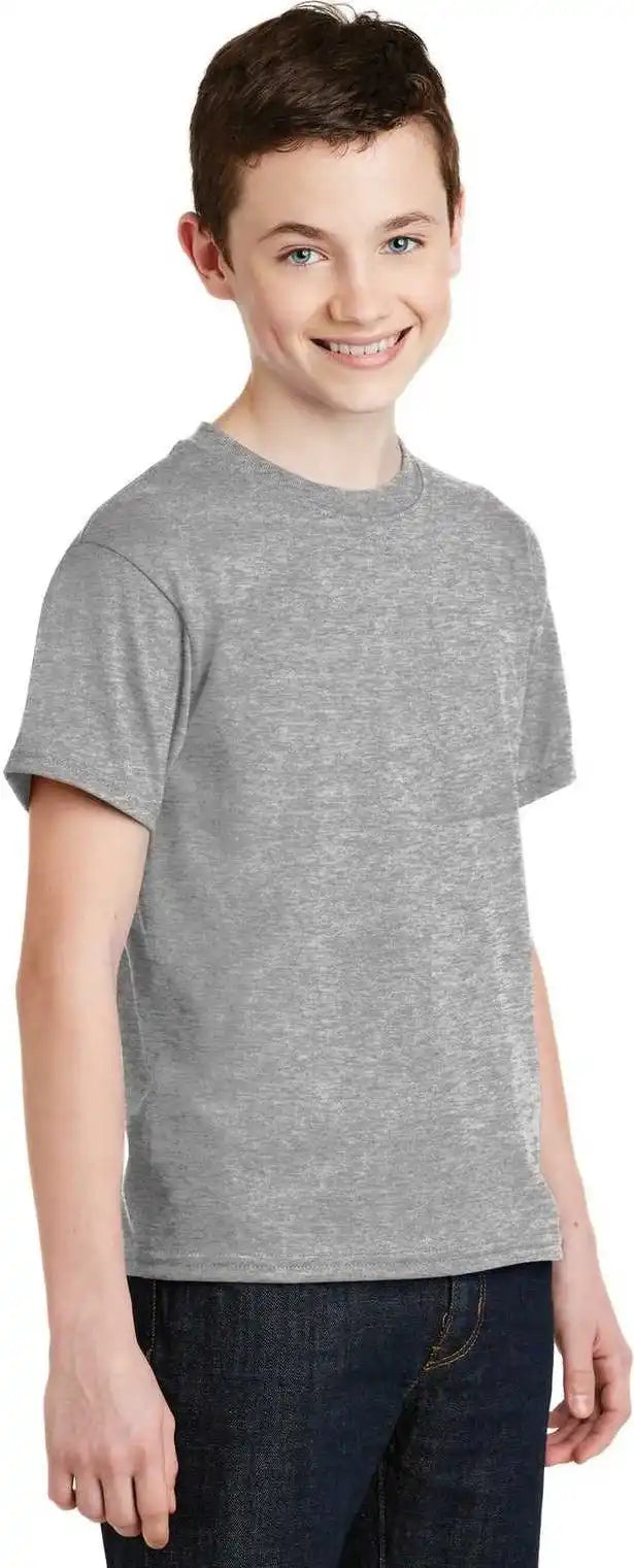 Gildan 8000b Youth Dryblend 50 Cotton/50 Poly t Shirt Sport Gray