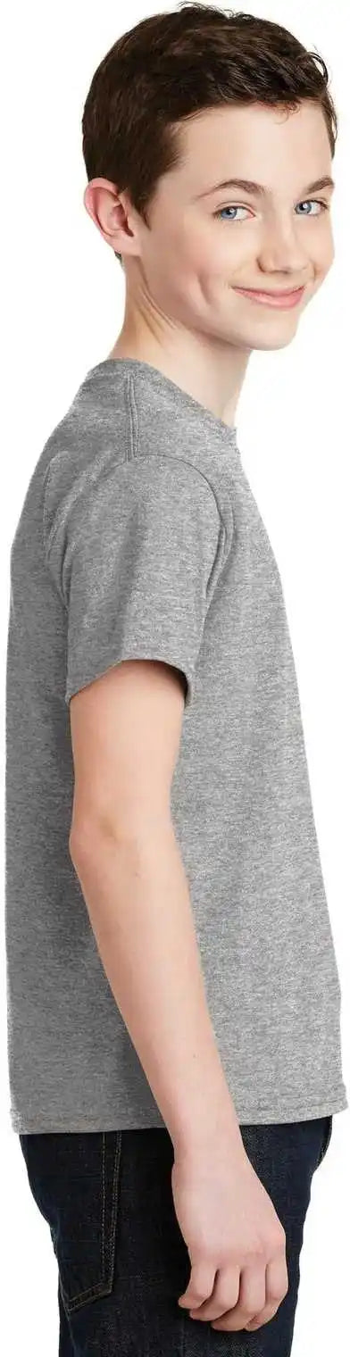 Gildan 8000b Youth Dryblend 50 Cotton/50 Poly t Shirt Sport Gray