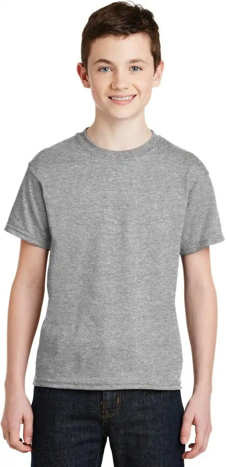Gildan 8000b Youth Dryblend 50 Cotton/50 Poly t Shirt Sport Gray