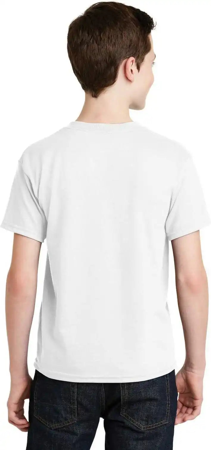 Gildan 8000b Youth Dryblend 50 Cotton/50 Poly t Shirt White