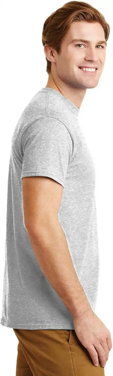 Gildan 8300 Dryblend 50 Cotton/50 Poly Pocket T-shirt - Ash Gray